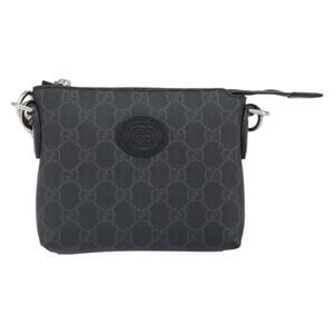 Gucci GG Supreme Shoulder Bag Black